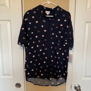NWT LulaRoe Button-down Shirt